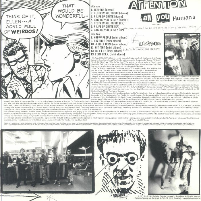 Weirdos, The - Destroy All Music