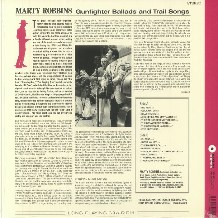 Marty Robbins - Gunfighter Ballads & Trail Songs