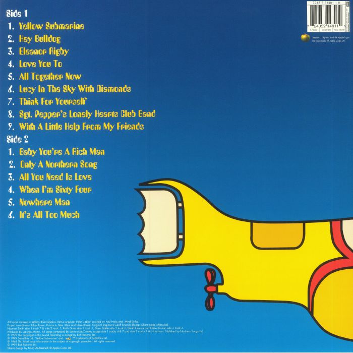 Beatles, The - Yellow Submarine Soundtrack