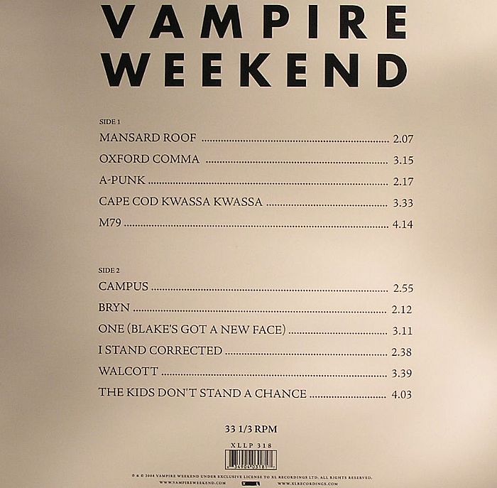 Vampire Weekend - Vampire Weekend