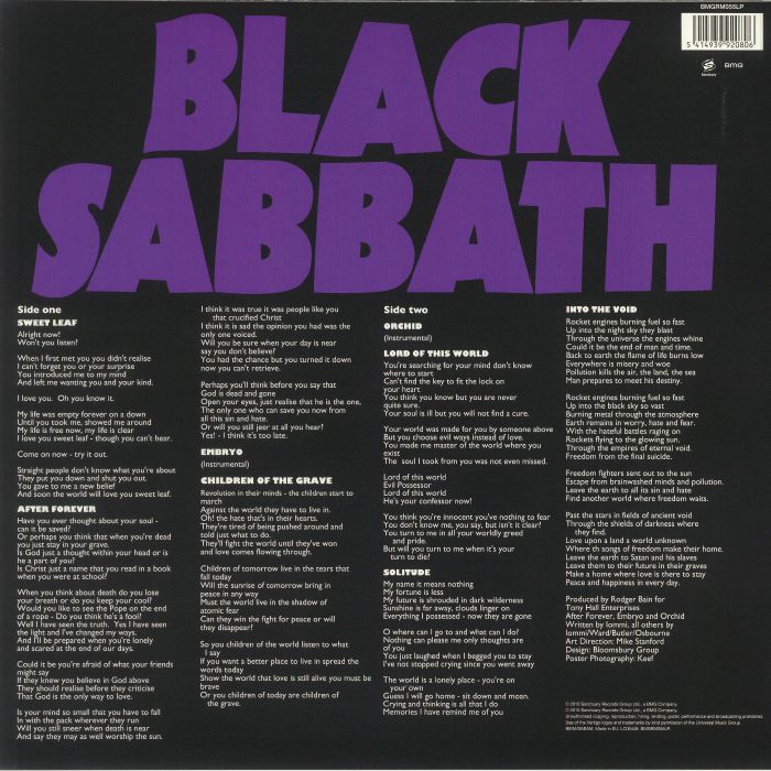 Black Sabbath - Master of Reality