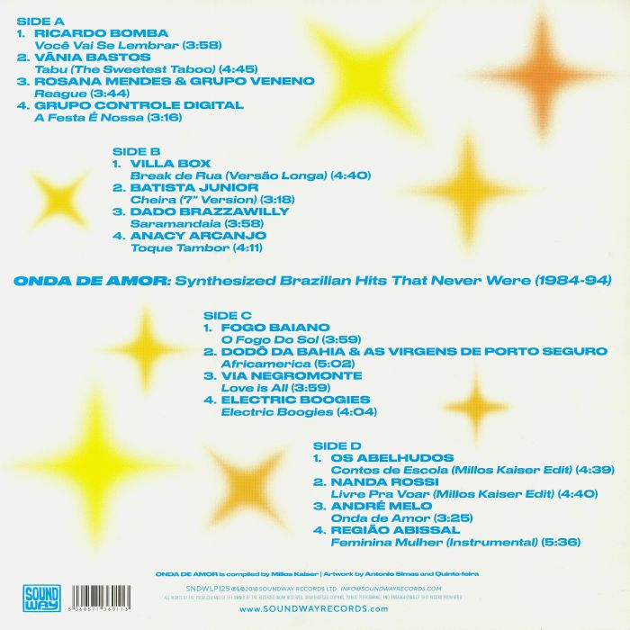 Various - Onda De Amor: Synthesized Brazilian Hits That Never Were 1984-94