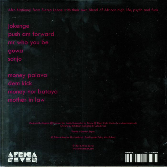 Afro National - African Experiments 1972-1979