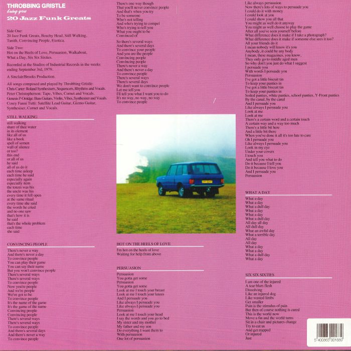 Throbbing Gristle - 20 Jazz Funk Greats