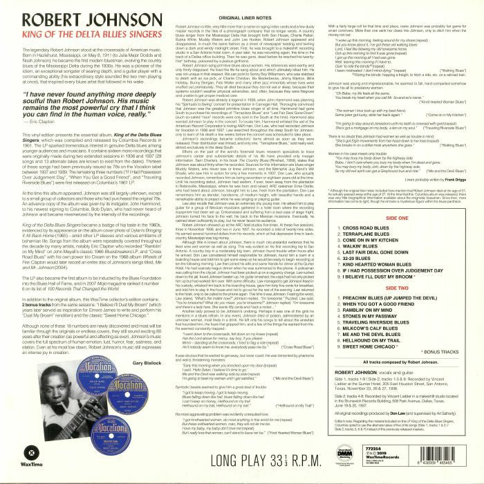 Robert Johnson - King of the Delta Blues Singers