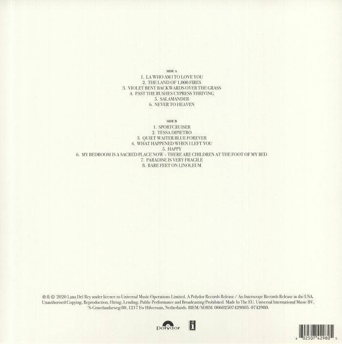 Lana Del Rey - Violet Bent Backwards Over The Grass