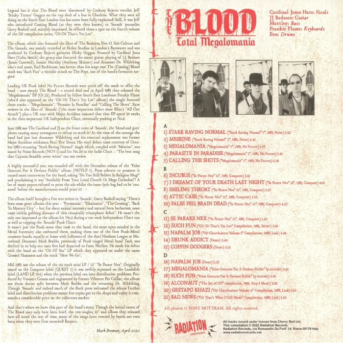 Blood, The - Total Magalomania