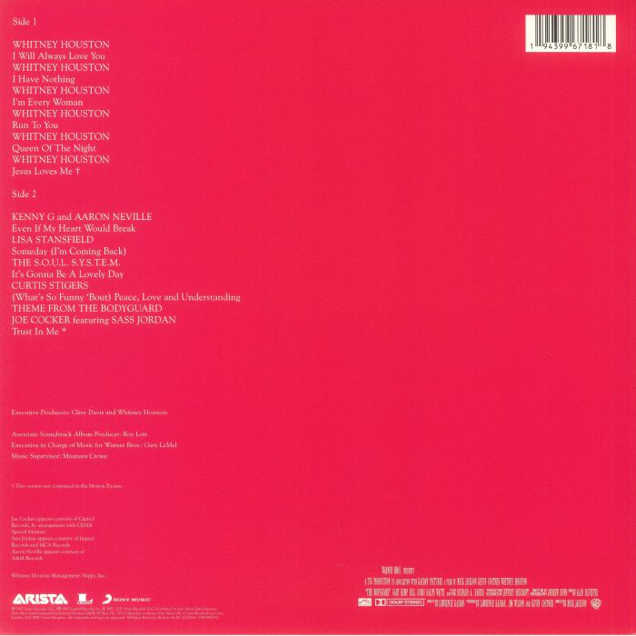 Whitney Houston/Various - The Bodyguard Soundtrack