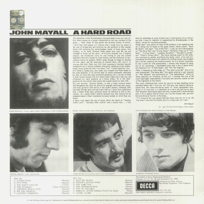 John Mayall and the Bluesbreakers - A Hard Road