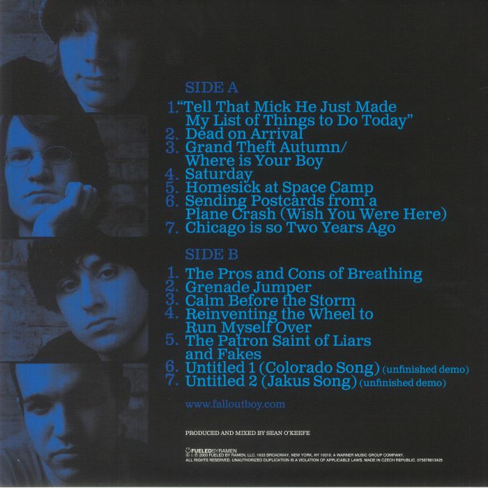 Fall Out Boy - Take This To Your Grave (20th Anniversary Edition)